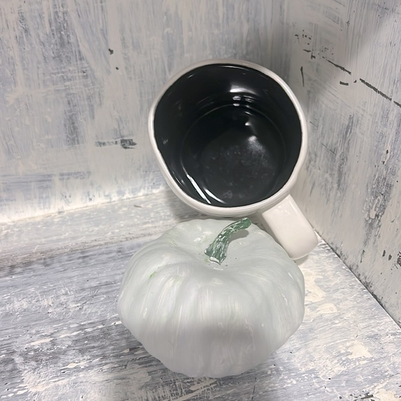 Rae Dunn HAUNTED glossy black interior mug - Picture 3 of 4